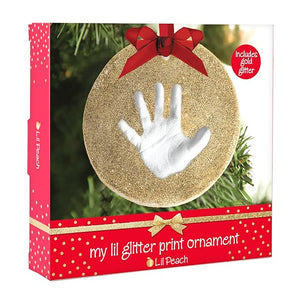 Lil Peach Baby's Handprint or Footprint Christmas Ornament Kit, Newborn Holiday