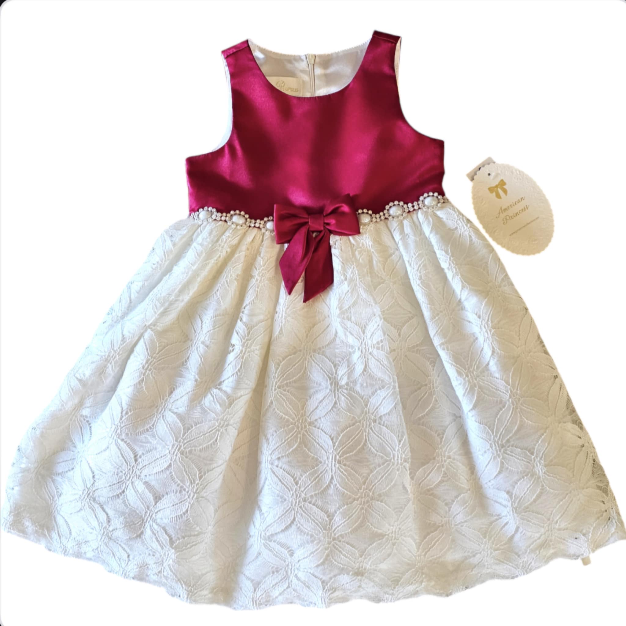 American Princess - Girl Dress in Red Bella's Girl Boutique American Princess - Girl Dress in Red Bella's Girl Boutique
