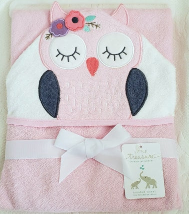 Hooded Baby Towel - Owl