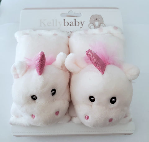 Kelly Baby Plush Baby Seat Belt Cover - Unicorn