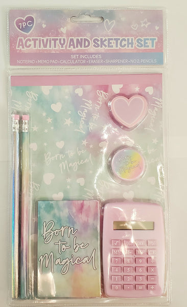7 PC Activity and Sketch Set - Pink