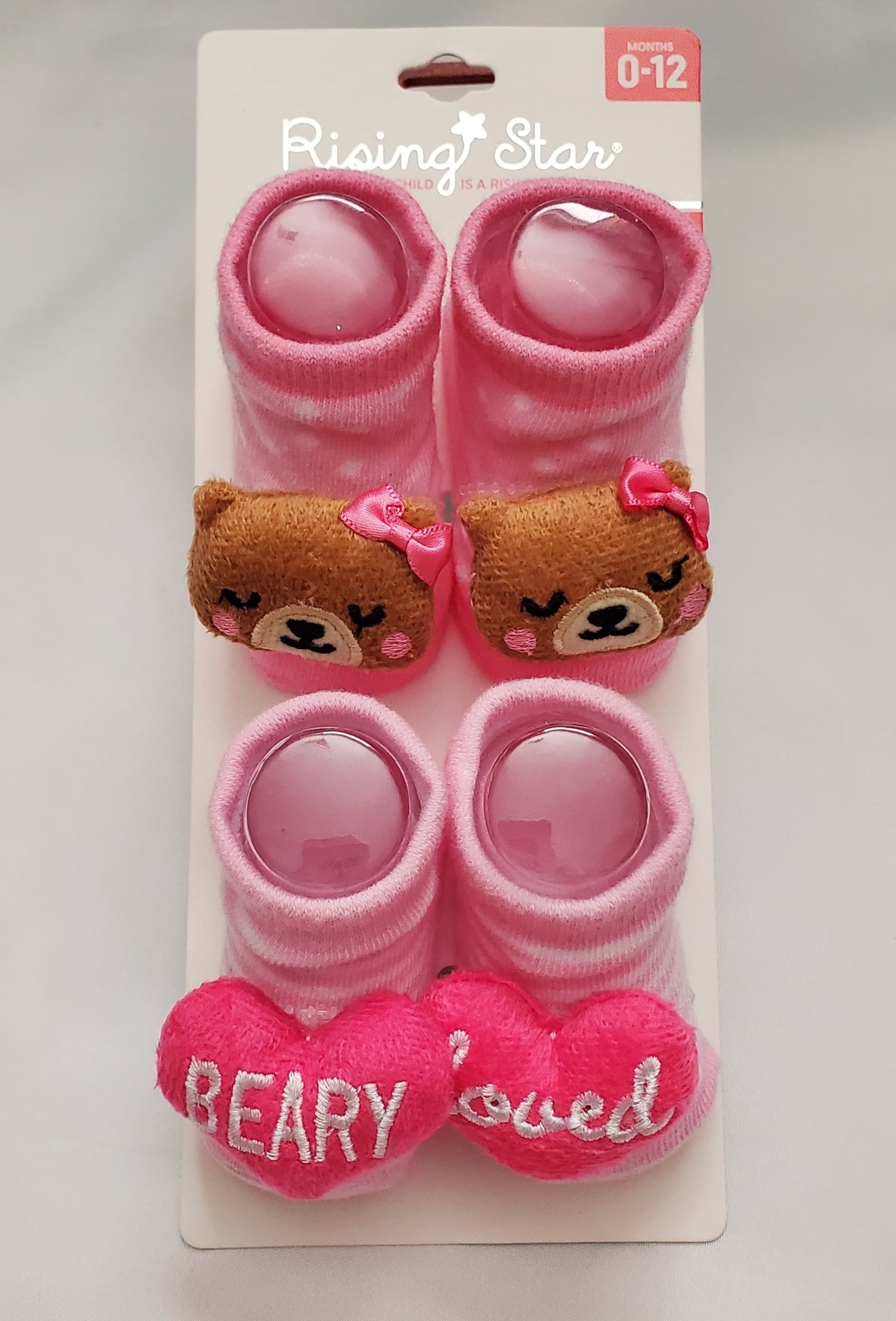 Baby's Rising Star - Beary Loved - Socks/Booties