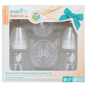 Evenflo Feeding Balance Plus Standard Neck Infant Feeding & Soothing Set