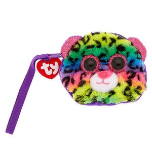 Ty Beanie Boo Dotty the Leopard Wristlet