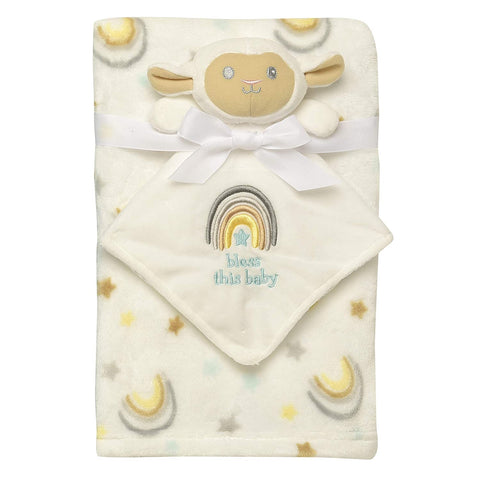 Baby Starters® Bless this Baby 2-Piece Snuggle Buddy Toy Rattle and Plush Baby Blanket Gift Set