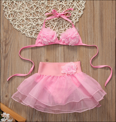 Girls Pink Bikini Set