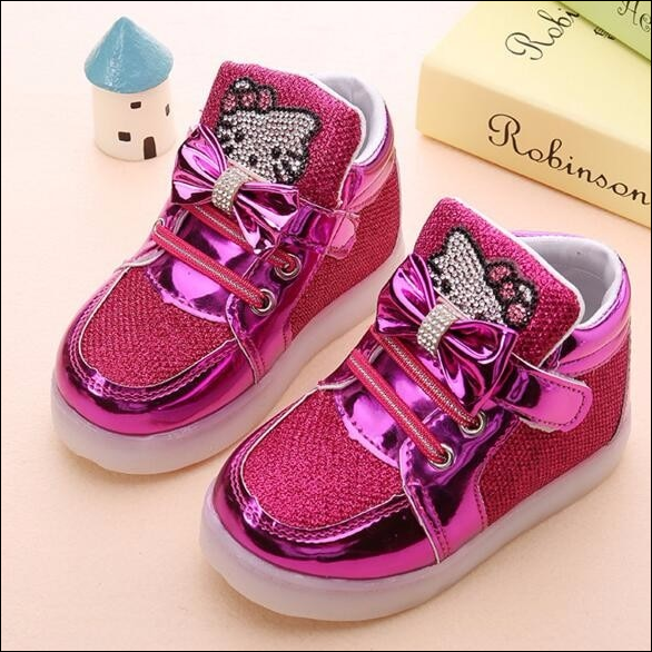 Hello Kitty LED Sneakers - Rosy