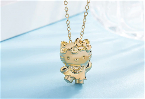 Hello Kitty Necklace - Gold