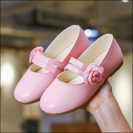 Flower Flat Shoes - Pink