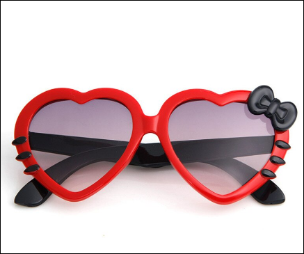 Kitty Sunglasses For Girls - Red