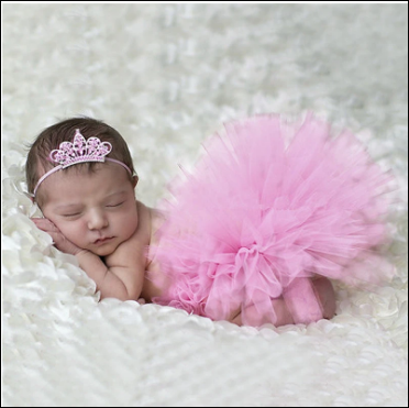 Tiara Headband TuTu Dress-NewbornTiara Headband & TuTu Dress