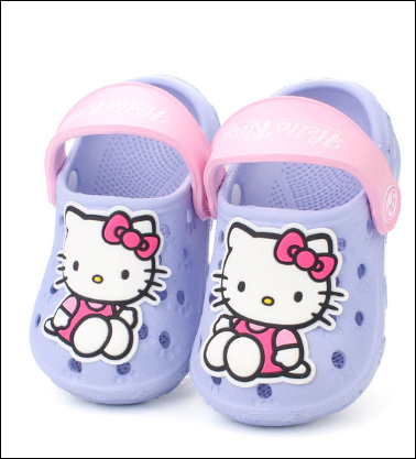 Hello Kitty Summer Slippers - Purple