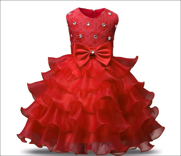 Flower Girl Dress - Red