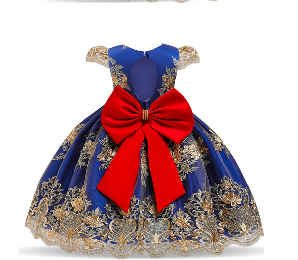 Formal Girl Dress - Blue