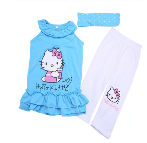 Hello Kitty Girls Outfit - 3 pcs