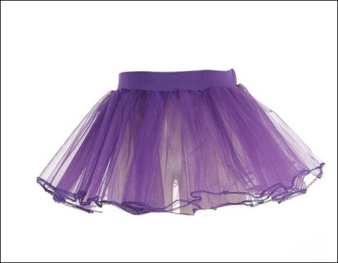 Layered Tulle Ballet Dance Mini Tutu Skirt - Purple