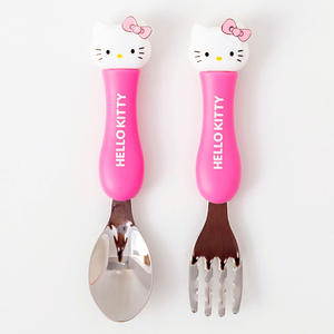 Hello Kitty Kid's Easy Grip Spoon/Fork Flatware