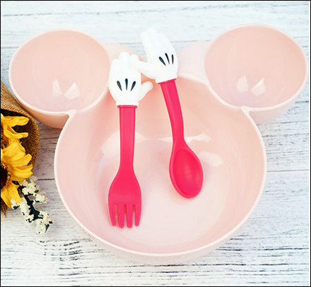 Minnie Mouse Spoon/Fork Plastic