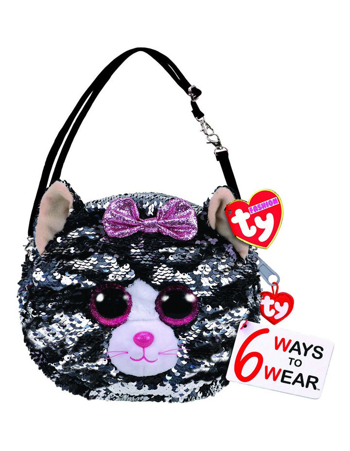 Ty Fashion Sequin Purse Kiki Cat