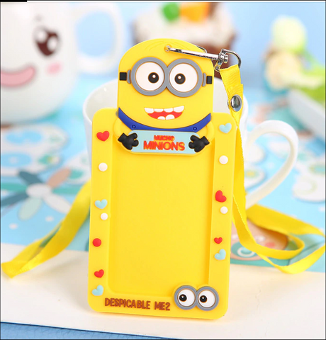ID Card Case With Neck Lanyard - Minions