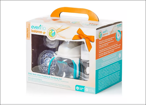 Evenflo Feeding Balance Plus Wide Neck Infant Feeding & Soothing Set