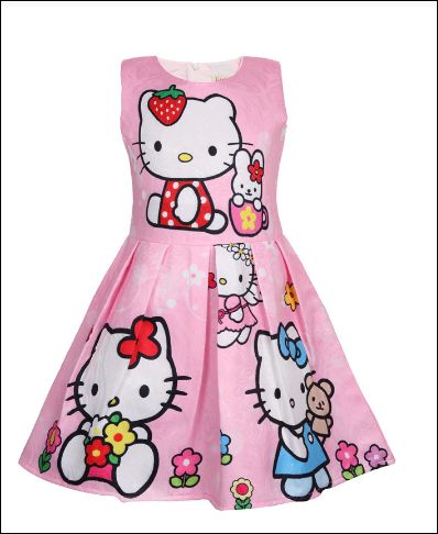 Hello Kitty Party Dress - Pink