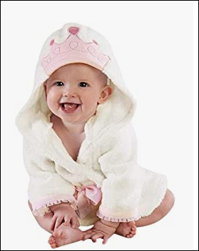 Little Me Hooded Baby Bathrobe