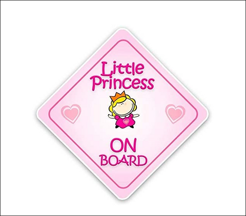 Little Princess BABY ON BOARD Car Sticker