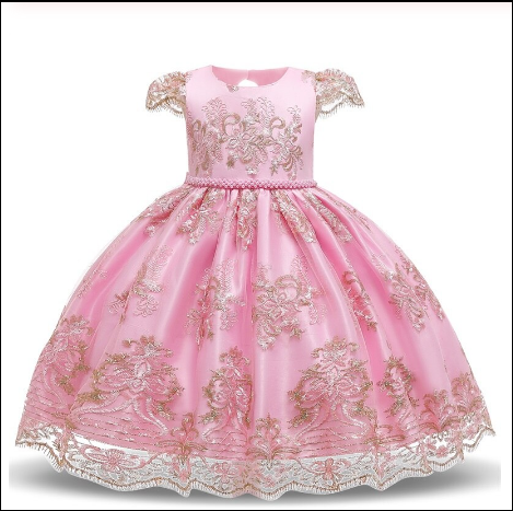 Formal Girl Dress - Light Pink