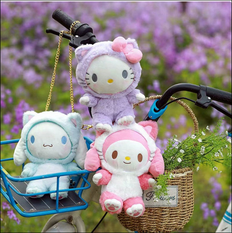 Hello Kitty Characters Stuffed Plush Handbags