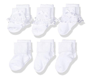 Rene Rofe - Baby Girls' 6-Pack Socks