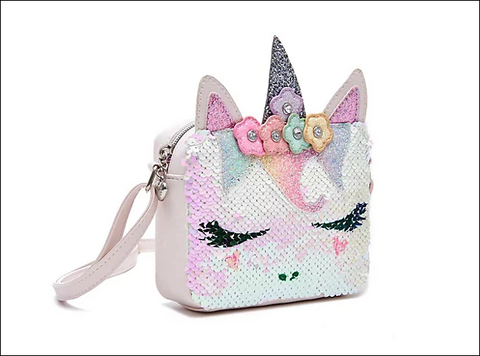 OMG Accessories Miss Gwen Sequins Flower Crown Crossbody Bag