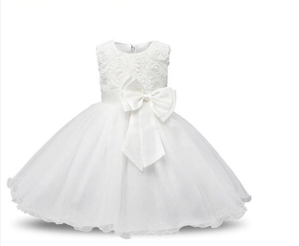 Girl Sleeveless Lace Princess Dress